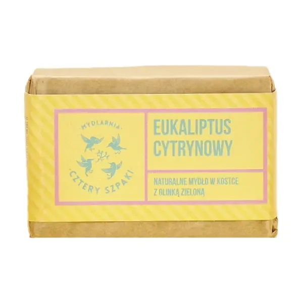 Mydło naturalne Eukaliptus Cytrynowy 110g [Cztery Szpaki] - Cztery Szpaki