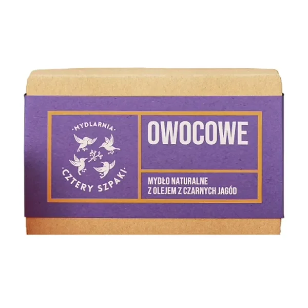 Mydło naturalne w kostce Owocowe 110g [Cztery Szpaki] - Cztery Szpaki