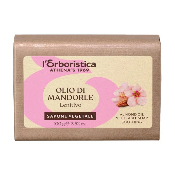 Mydło roślinne z olejem migdałowym 100g [L'Erboristica] - L'Erboristica