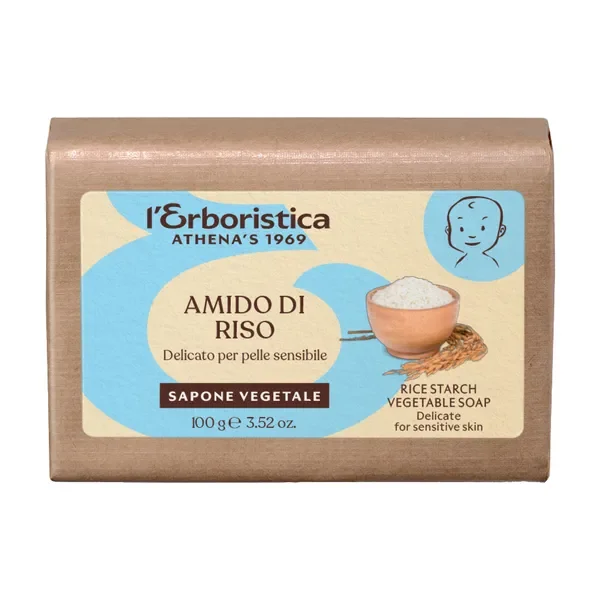 Mydło roślinne ze skrobią ryżową 100g [L'Erboristica] - L'Erboristica