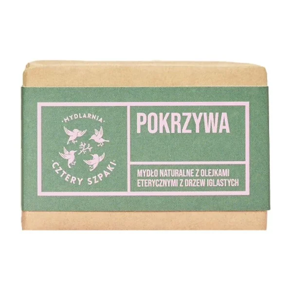 Mydło w kostce Pokrzywa 110g [Cztery Szpaki] - Cztery Szpaki