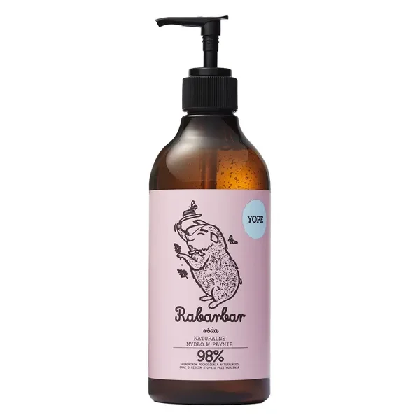 Mydło w płynie Rabarbar i róża 500 ml [Yope] - Yope