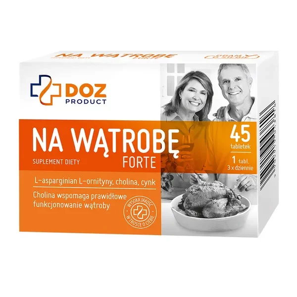 Na wątrobę FORTE z choliną, ornytyną i cynkiem 45 tabletek [DOZ PRODUCT] - DOZ PRODUCT