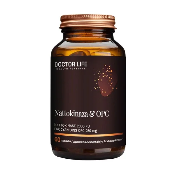 Nattokinaza & OPC 100mg/260mg 60 kapsułek [DoctorLife] - DoctorLife