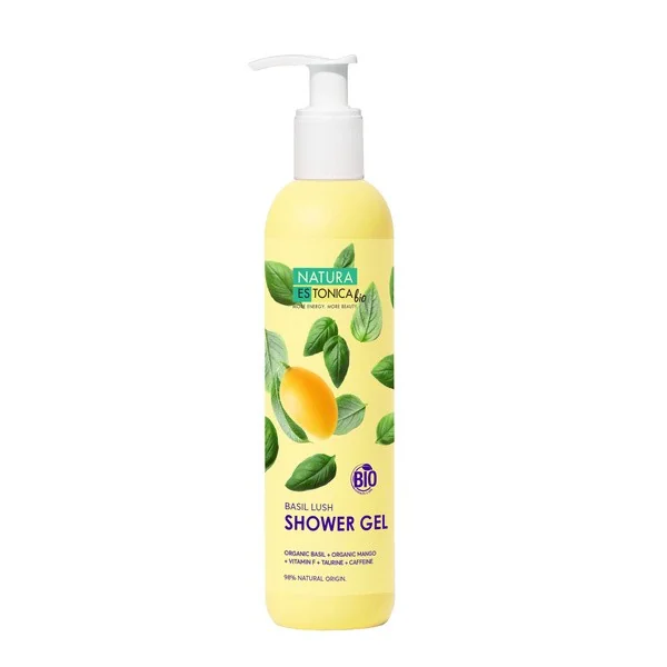 Natura Estonica Basil Lush żel pod prysznic z organiczną bazylią 400ml - Natura Estonica Bio