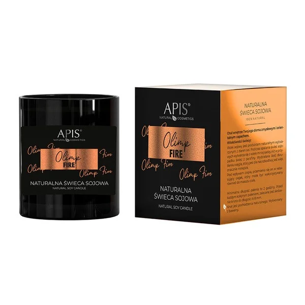 Naturalna świeca sojowa OLIMP FIRE 220g [Apis] - Apis