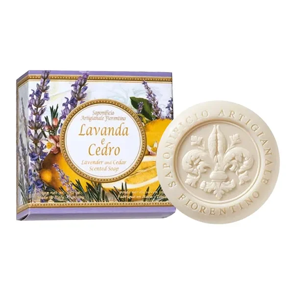 Naturalne mydło lawenda z cedrem 100g [Saponificio Artigianale Fiorentino] - Saponificio Artigianale Fiorentino