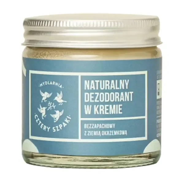 Naturalny dezodorant w kremie bezzapachowy 60ml [Cztery Szpaki] - Cztery Szpaki