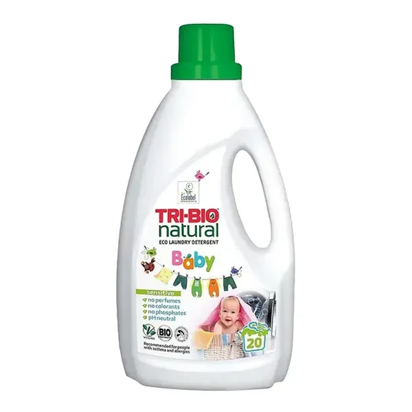 Naturalny ekologiczny płyn do prania ubranek dziecięcych 940ml [Tri-Bio] - Tri-Bio