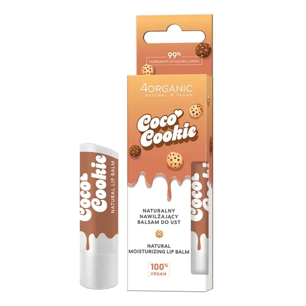 Naturalny nawilżający balsam do ust Coco cookie 5g [4organic] - 4organic