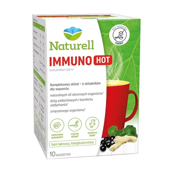 Naturell Immuno HOT saszetki 5g x 10 szt. - Naturell