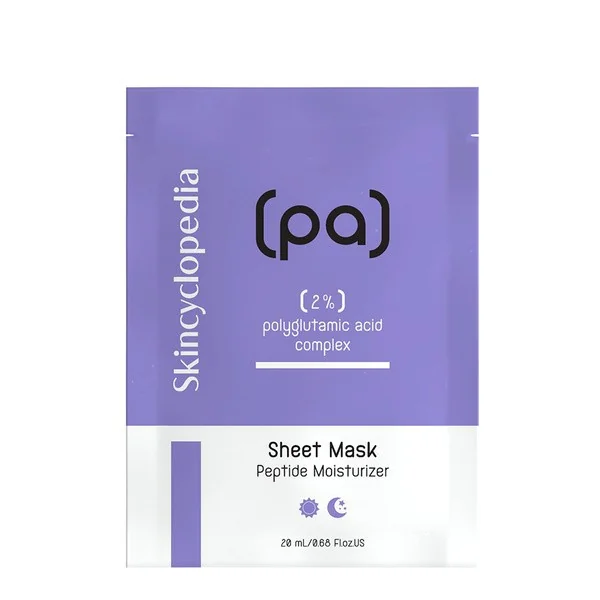 Nawilżająca maska w płachcie z kwasem poliglutaminowym 20ml [Skincyclopedia] - Skincyclopedia