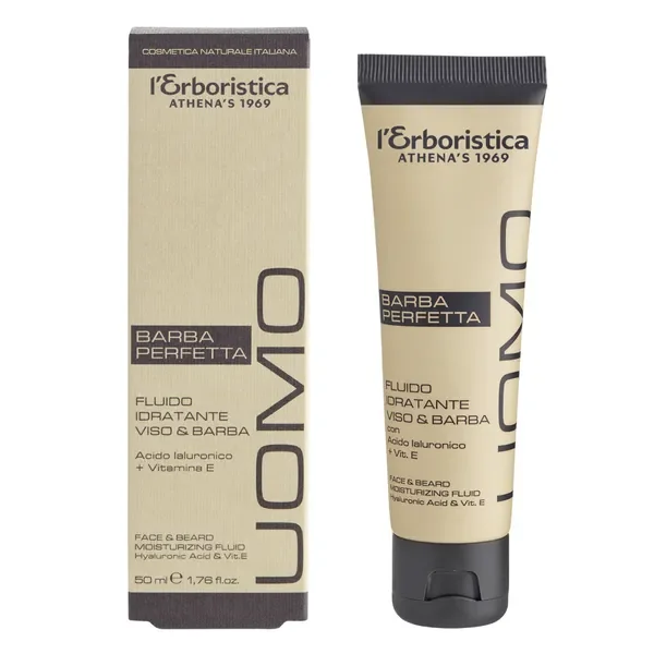 Nawilżający fluid do twarzy i brody 50 ml [L'Erboristica] - L'Erboristica