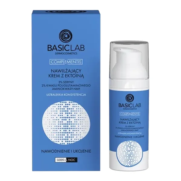 Nawilżający krem z ektoiną o ultralekkiej konsystencji 50ml [BasicLab] - BasicLab