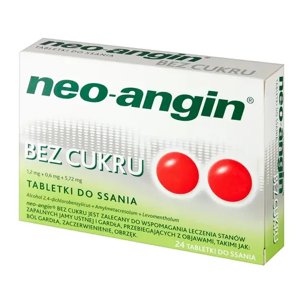 Neo-Angin bez cukru tabletki do ssania 24 szt. [Neo-Angin] - Neo-Angin