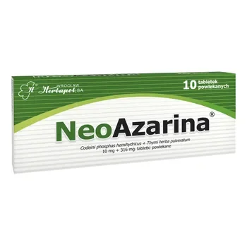 Neoazarina Kodeina 10mg + Tymianek 316mg 10 tabletek [HERBAPOL] - HERBAPOL