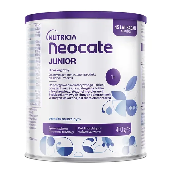 Neocate Junior 1+ żywność specjalnego przeznaczenia medycznego 400g [Neocate] - Neocate