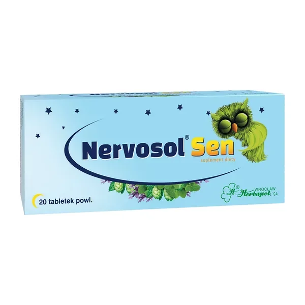 Nervosol Sen Melisa Chmiel Lawenda 20 tabletek [Nervosol] - Nervosol