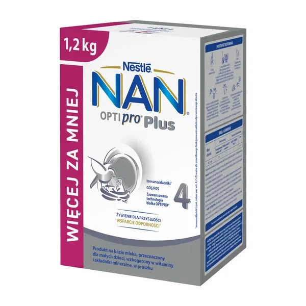 Nestle Nan Optipro Plus 4 mleko modyfikowane 1200g [NAN] - NAN
