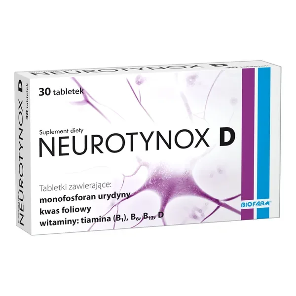 Neurotynox D Witaminy B + D + Monofosforan urydyny 30 tabletek [Neurotynox] - Neurotynox