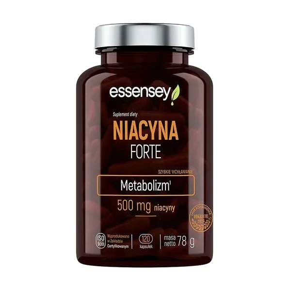 Niacyna 500 mg 120 kapsułek [Essensey] - Essensey