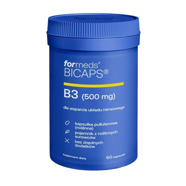 Niacyna 500 mg 60 kapsułek [Formeds Bicaps] - Formeds Bicaps