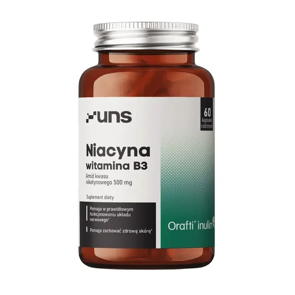 Niacyna 500 mg 60 kapsułek [Uns] - Uns