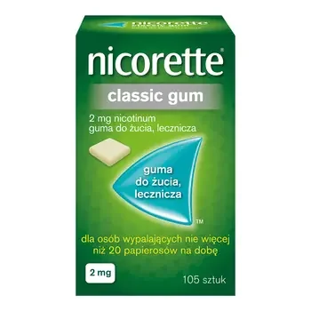 Nicorette Classic Gum 2 mg 105 szt. [MCNEIL] - MCNEIL