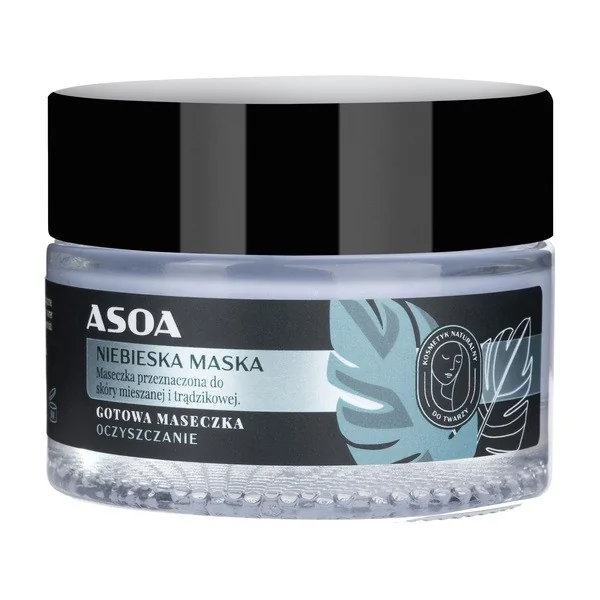 Niebieska maska do cery trądzikowej 50ml [Asoa] - Asoa