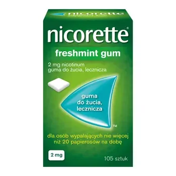 Nikotyna 2 mg 105 gum [MCNEIL] - MCNEIL