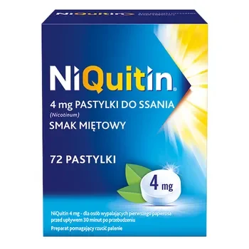 Nikotyna 4 mg 72 pastylki [Niquitin] - Niquitin