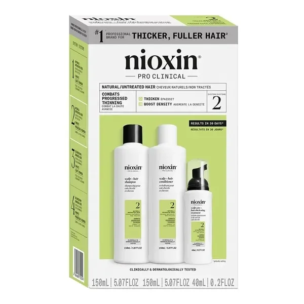 Nioxin System 2 zestaw wzmacniający włosy naturalne z postępującym przerzedzeniem [Nioxin] - Nioxin