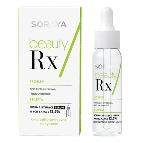 Normalizujące serum wyciszające 12,5% 30ml [Soraya Beauty Rx] - Soraya