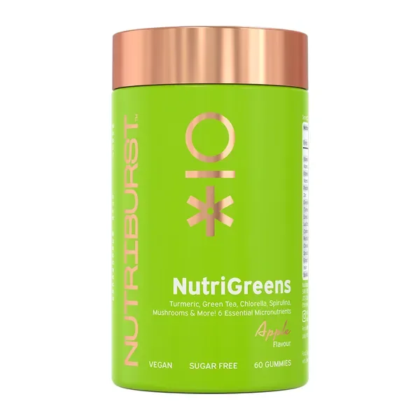 NutriGreens Kompleks Witamin z Ekstraktami Roślin 60 żelków [Nutriburst] - Nutriburst