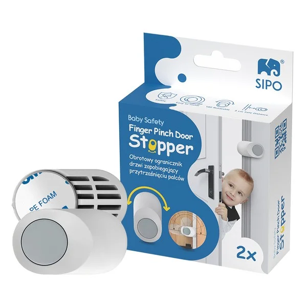 Obrotowy ogranicznik do drzwi 2 szt. [Sipo] - Sipo