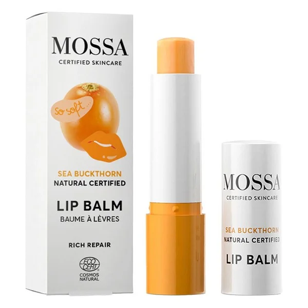 Odżywczy balsam do ust z olejem z rokitnika 4,5g [Mossa] - Mossa