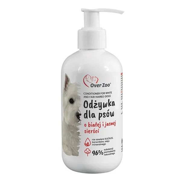 Odżywka dla psów o białej i jasnej sierści 240 ml [Over Zoo] - Over Zoo