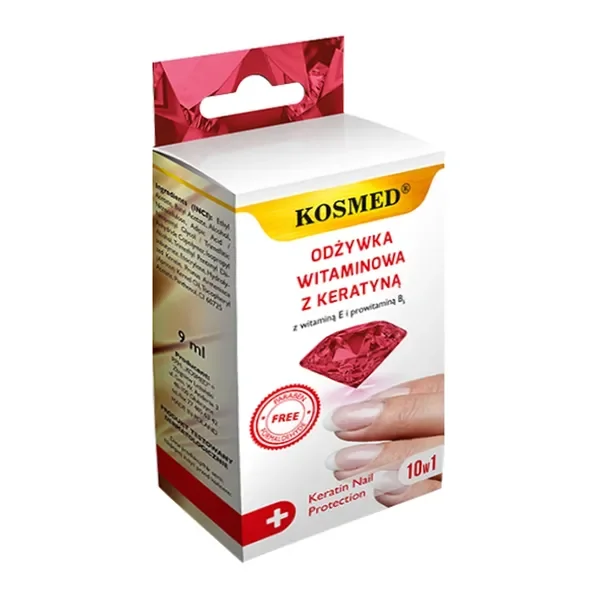 Odżywka do paznokci witaminowa z keratyną 9 ml [Kosmed] - Kosmed