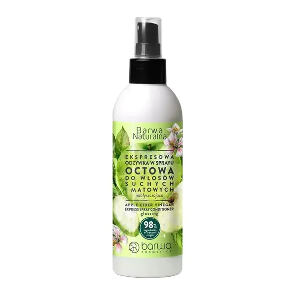 Odżywka octowa ekspresowa do włosów suchych i matowych 200ml [Barwa Naturalna] - Barwa naturalna