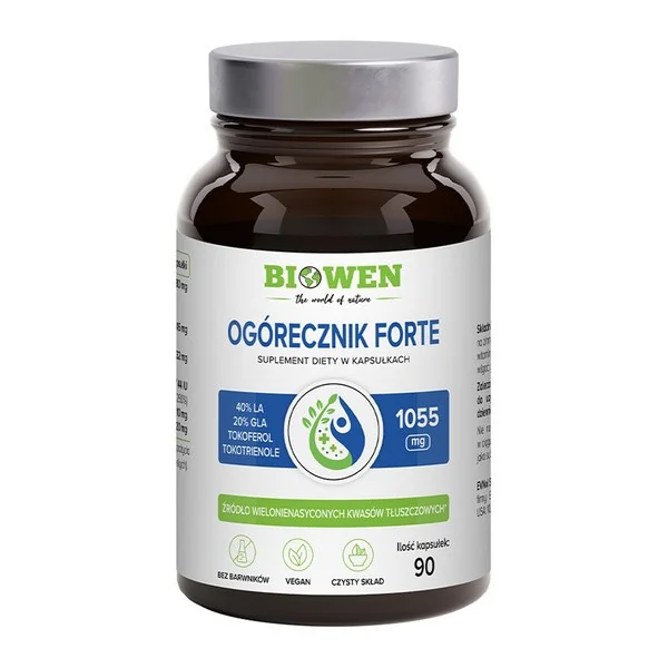 Ogórecznik Forte 1040mg 90 kapsułek [Biowen] - Biowen