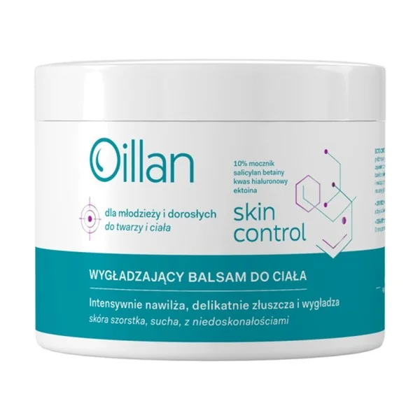 Oillan Skin Control wygładzający balsam do ciała i twarzy z 10% mocznikiem 500ml - Oillan