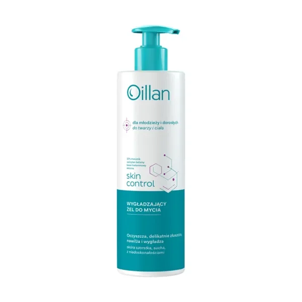 Oillan Skin Control Wygładzający żel do mycia z 10% mocznikiem 400ml - Oillan