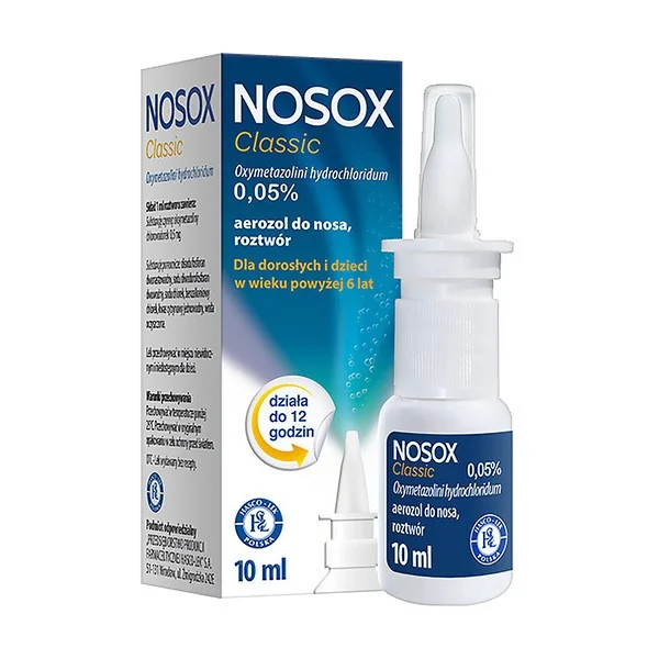 Oksymetazolina 0,05% 10ml [Nosox] - Nosox