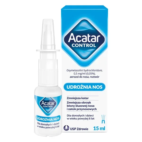 Oksymetazolina 0,5 mg/ml aerozol do nosa 15 ml [Acatar] - Acatar