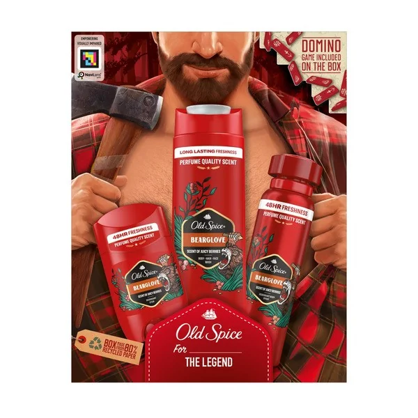 Old Spice Bearglove Lumberjack Zestaw upominkowy z żelem pod prysznic - Old Spice