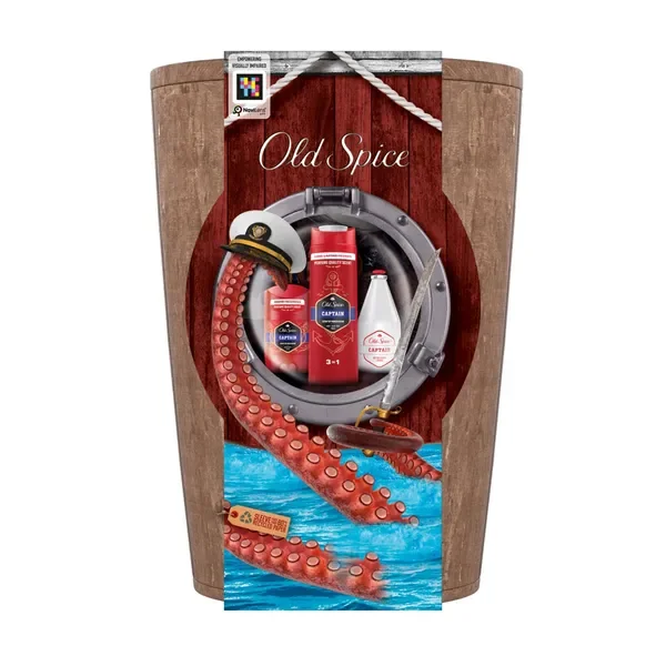 Old Spice Captain Barrel Zestaw upominkowy z żelem pod prysznic - Old Spice
