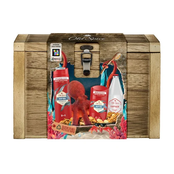 Old Spice Deep Sea & Captain Treasure Chest Zestaw upominkowy z żelem pod prysznic - Old Spice