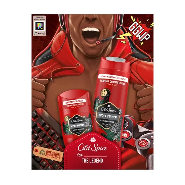 Old Spice Wolfthorn Gamer Zestaw upominkowy z żelem pod prysznic - Old Spice