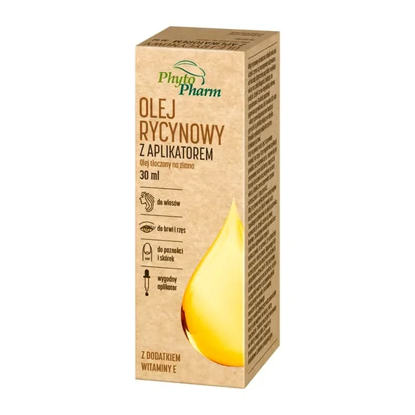 Olej rycynowy z aplikatorem 30 ml [PhytoPharm] - PhytoPharm