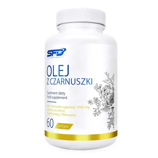 Olej z czarnuszki 1000 mg 60 kapsułek [SFD] - SFD nutrition